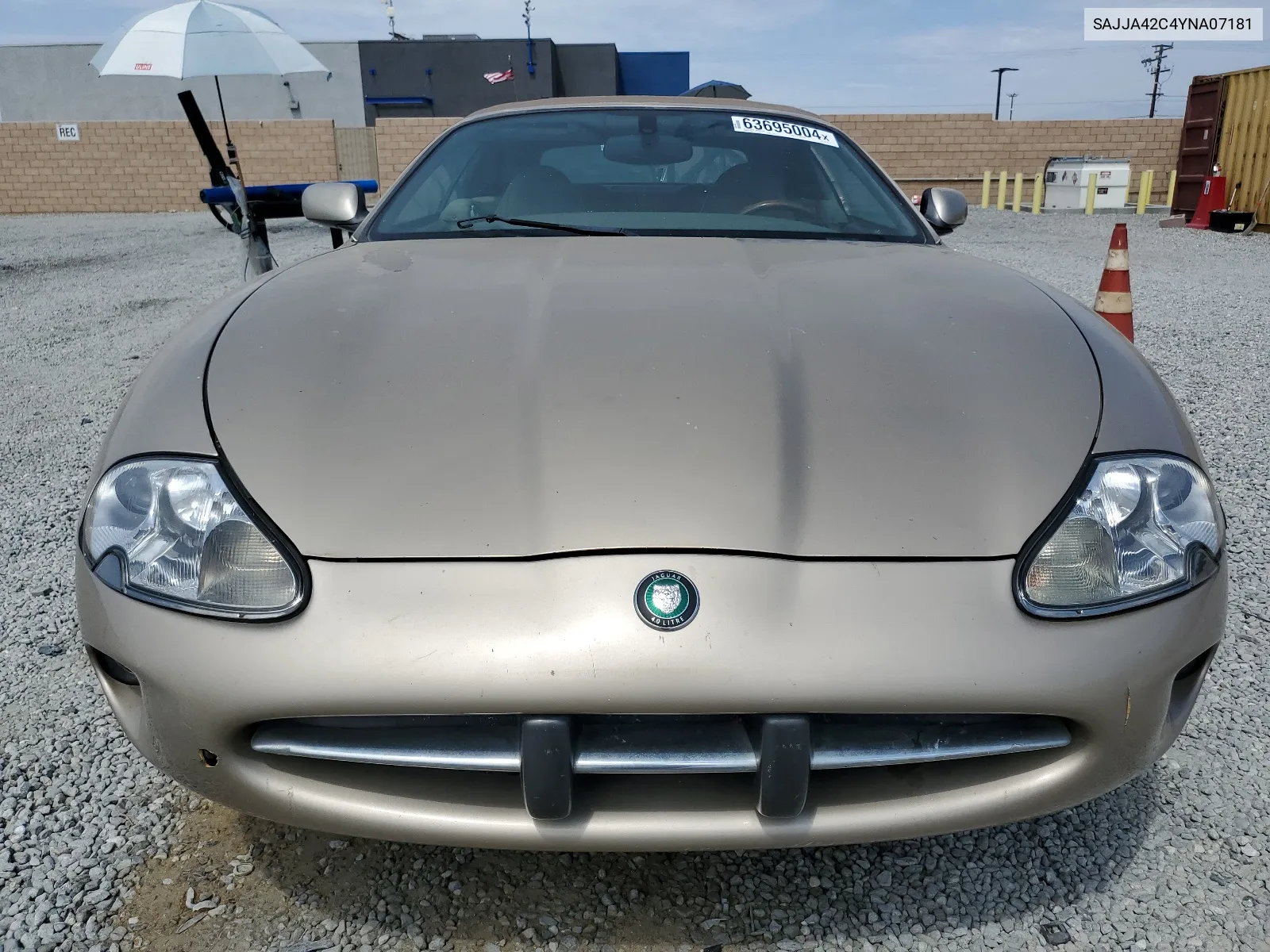 2000 Jaguar Xk8 VIN: SAJJA42C4YNA07181 Lot: 63695004