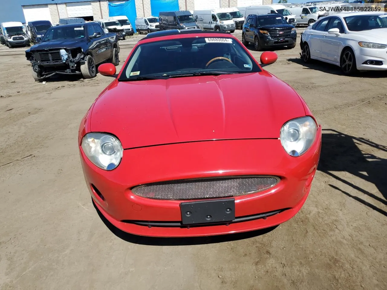 2008 Jaguar Xk VIN: SAJWA44B885B22859 Lot: 69880004