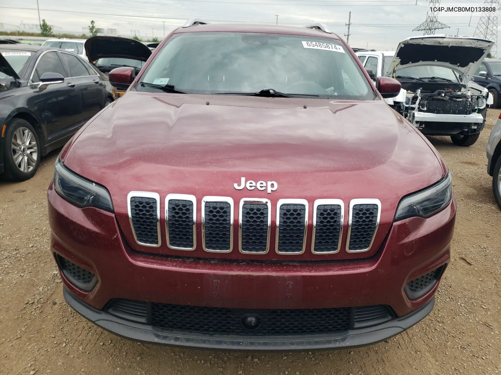 2021 Jeep Cherokee Latitude VIN: 1C4PJMCB0MD133808 Lot: 65485874