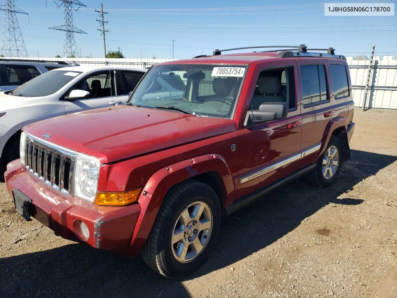 2006 Jeep Commander Limited VIN: 1J8HG58N06C178700 Lot: 70053754