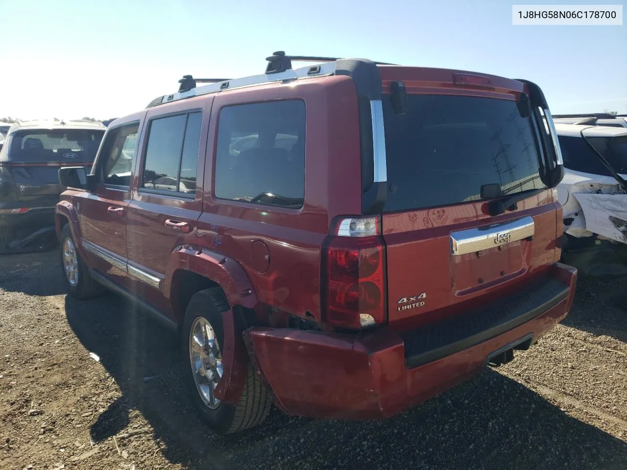 2006 Jeep Commander Limited VIN: 1J8HG58N06C178700 Lot: 70053754