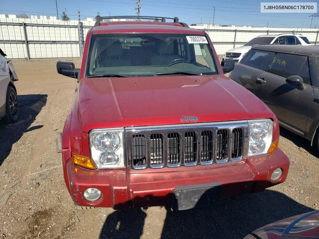 2006 Jeep Commander Limited VIN: 1J8HG58N06C178700 Lot: 70053754