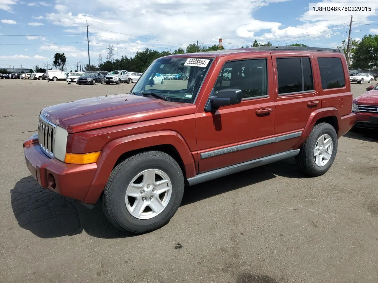 2008 Jeep Commander Sport VIN: 1J8HG48K78C229015 Lot: 58508884