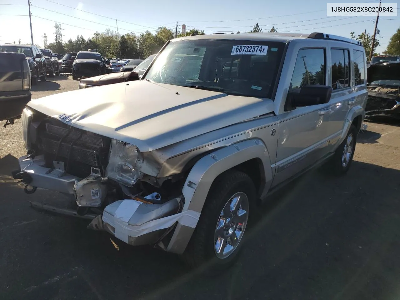 2008 Jeep Commander Limited VIN: 1J8HG582X8C200842 Lot: 68732374