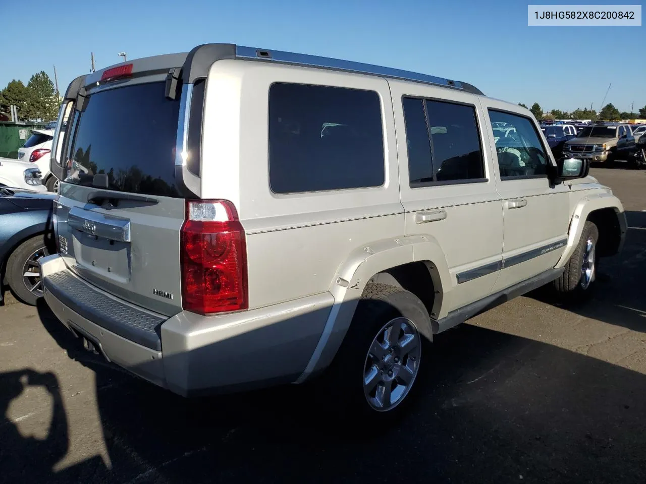 2008 Jeep Commander Limited VIN: 1J8HG582X8C200842 Lot: 68732374