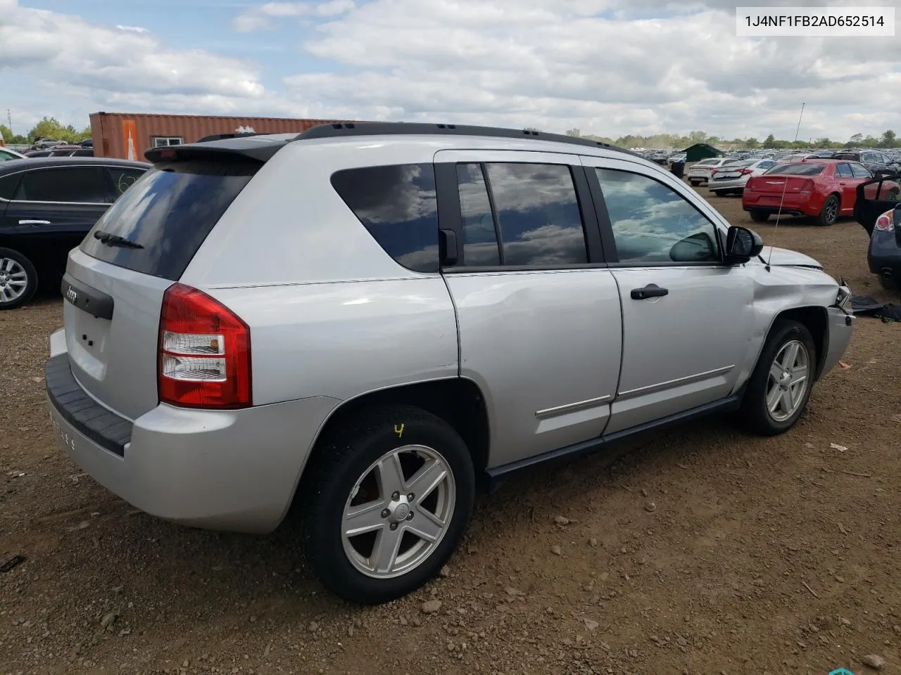 2010 Jeep Compass Sport VIN: 1J4NF1FB2AD652514 Lot: 68246714