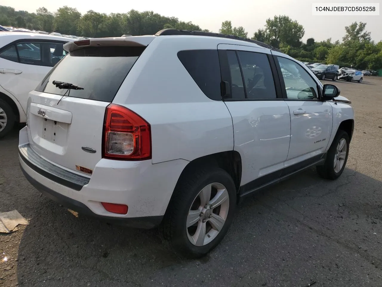 2012 Jeep Compass Latitude VIN: 1C4NJDEB7CD505258 Lot: 67267244