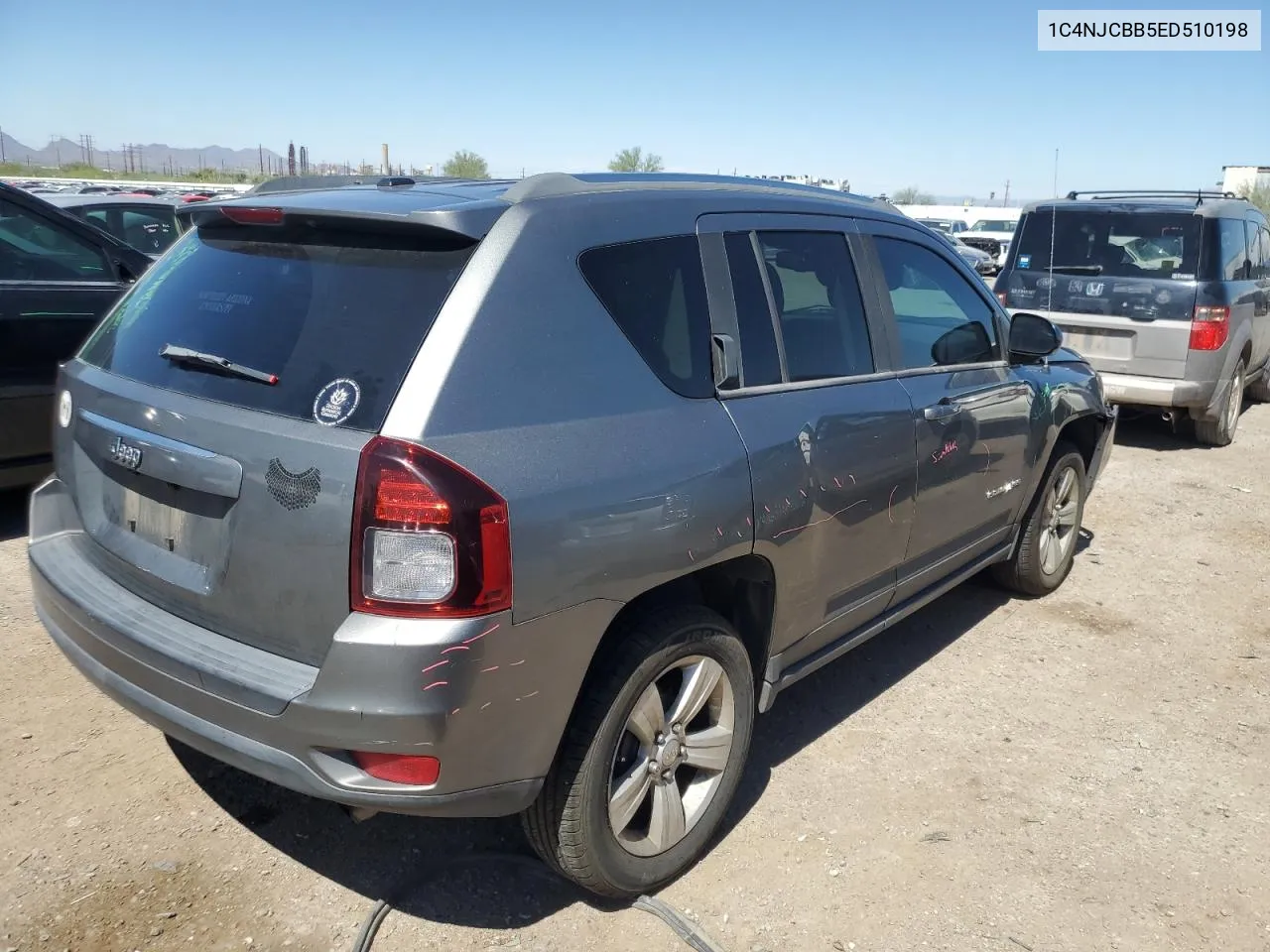 2014 Jeep Compass Sport VIN: 1C4NJCBB5ED510198 Lot: 72039604