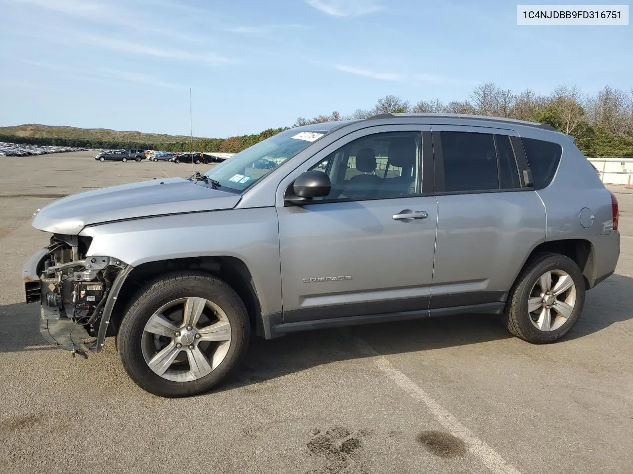 1C4NJDBB9FD316751 2015 Jeep Compass Sport