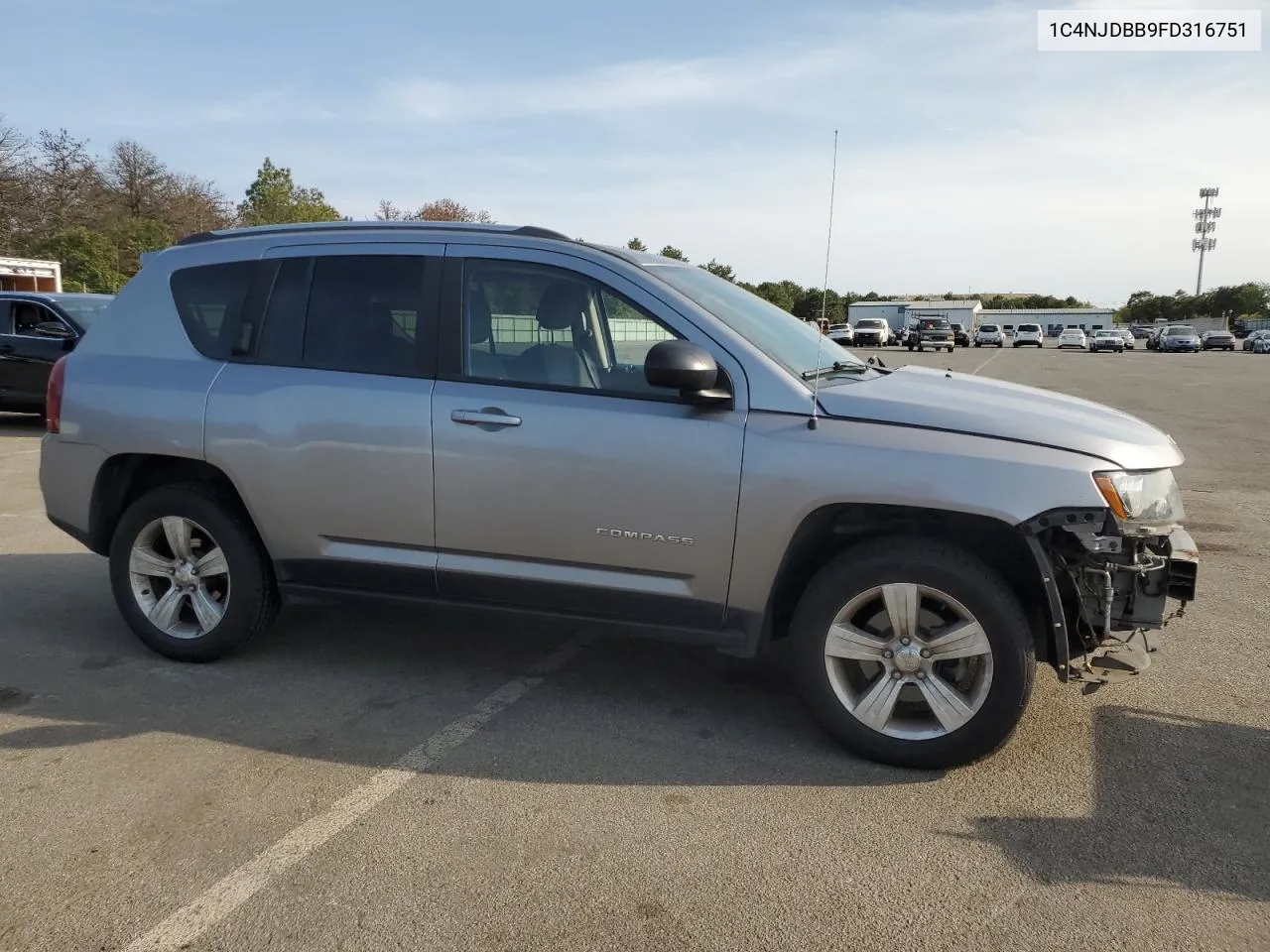 2015 Jeep Compass Sport VIN: 1C4NJDBB9FD316751 Lot: 71270164