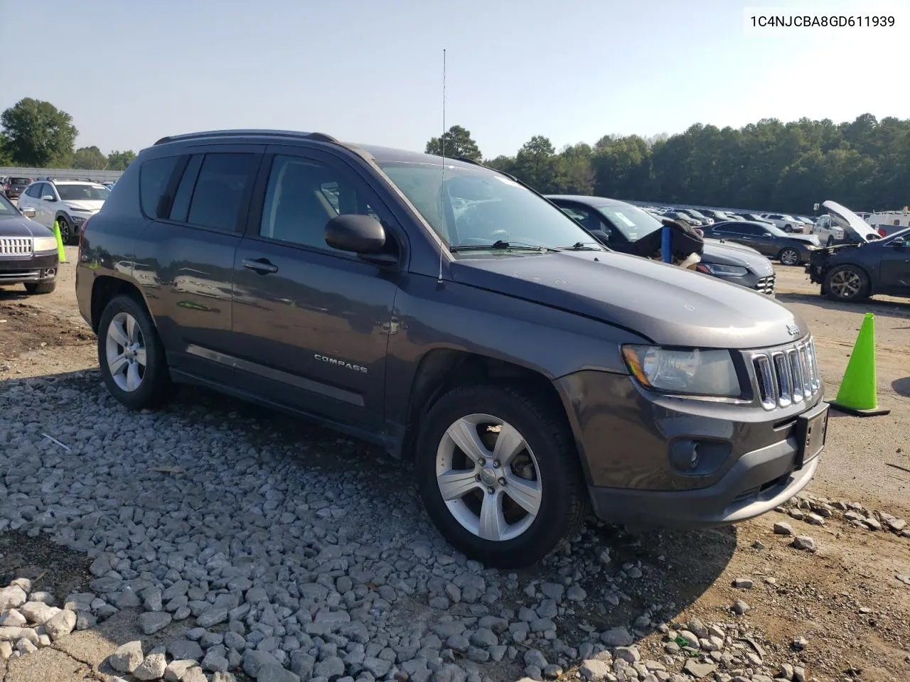 2016 Jeep Compass Sport VIN: 1C4NJCBA8GD611939 Lot: 65704854