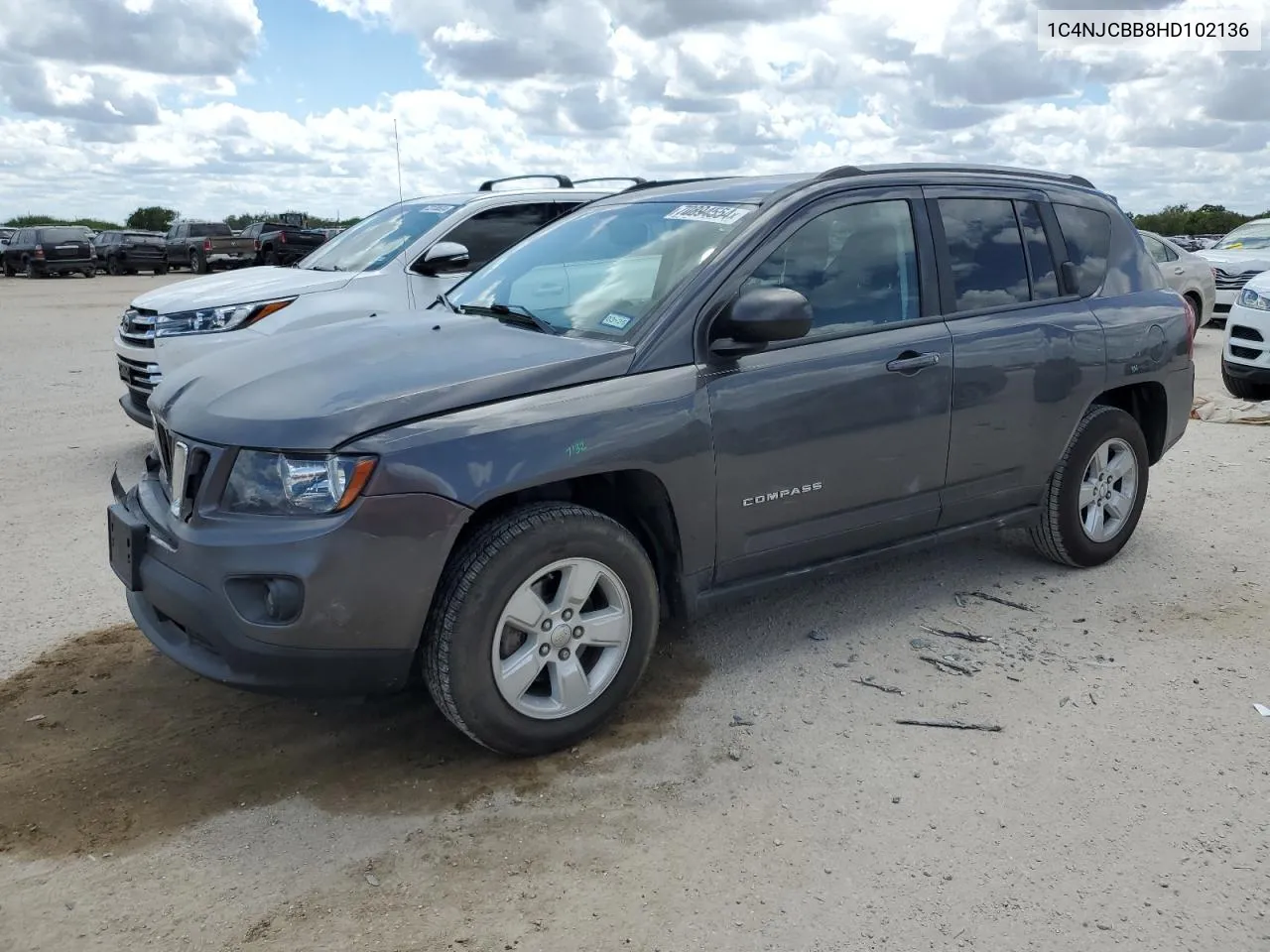 2017 Jeep Compass Sport VIN: 1C4NJCBB8HD102136 Lot: 70894554