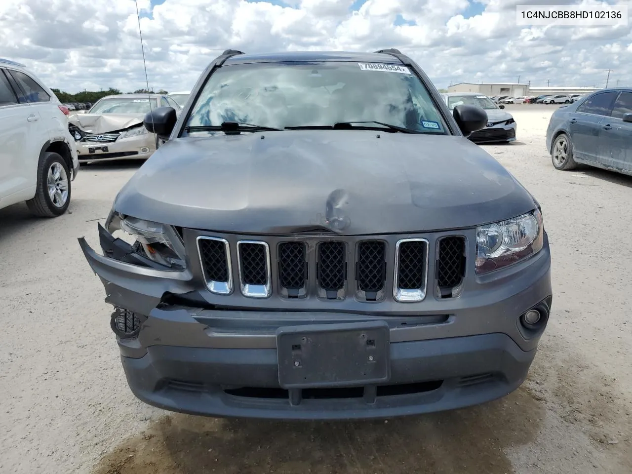 2017 Jeep Compass Sport VIN: 1C4NJCBB8HD102136 Lot: 70894554