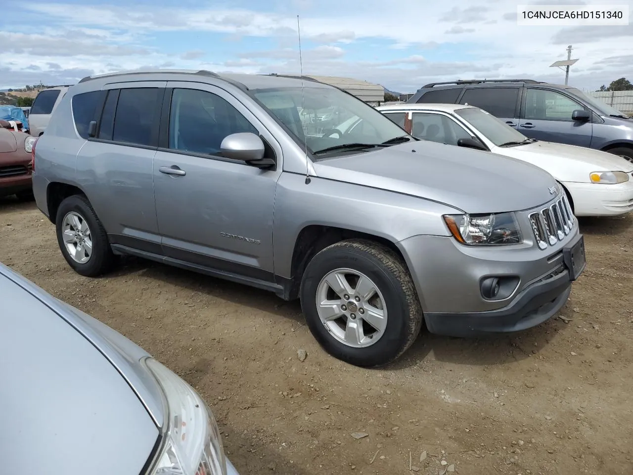 2017 Jeep Compass Latitude VIN: 1C4NJCEA6HD151340 Lot: 72098854