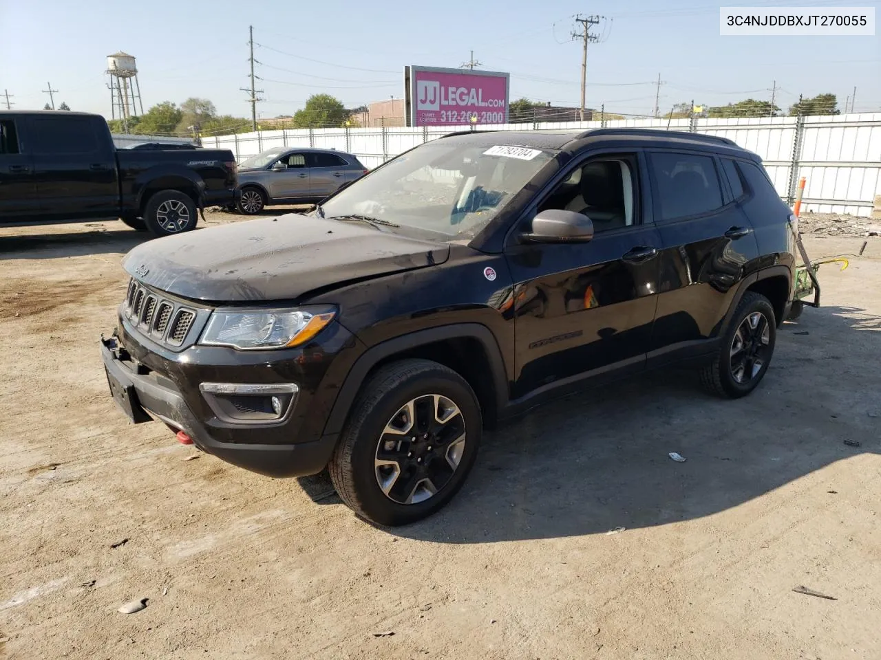 2018 Jeep Compass Trailhawk VIN: 3C4NJDDBXJT270055 Lot: 71793704