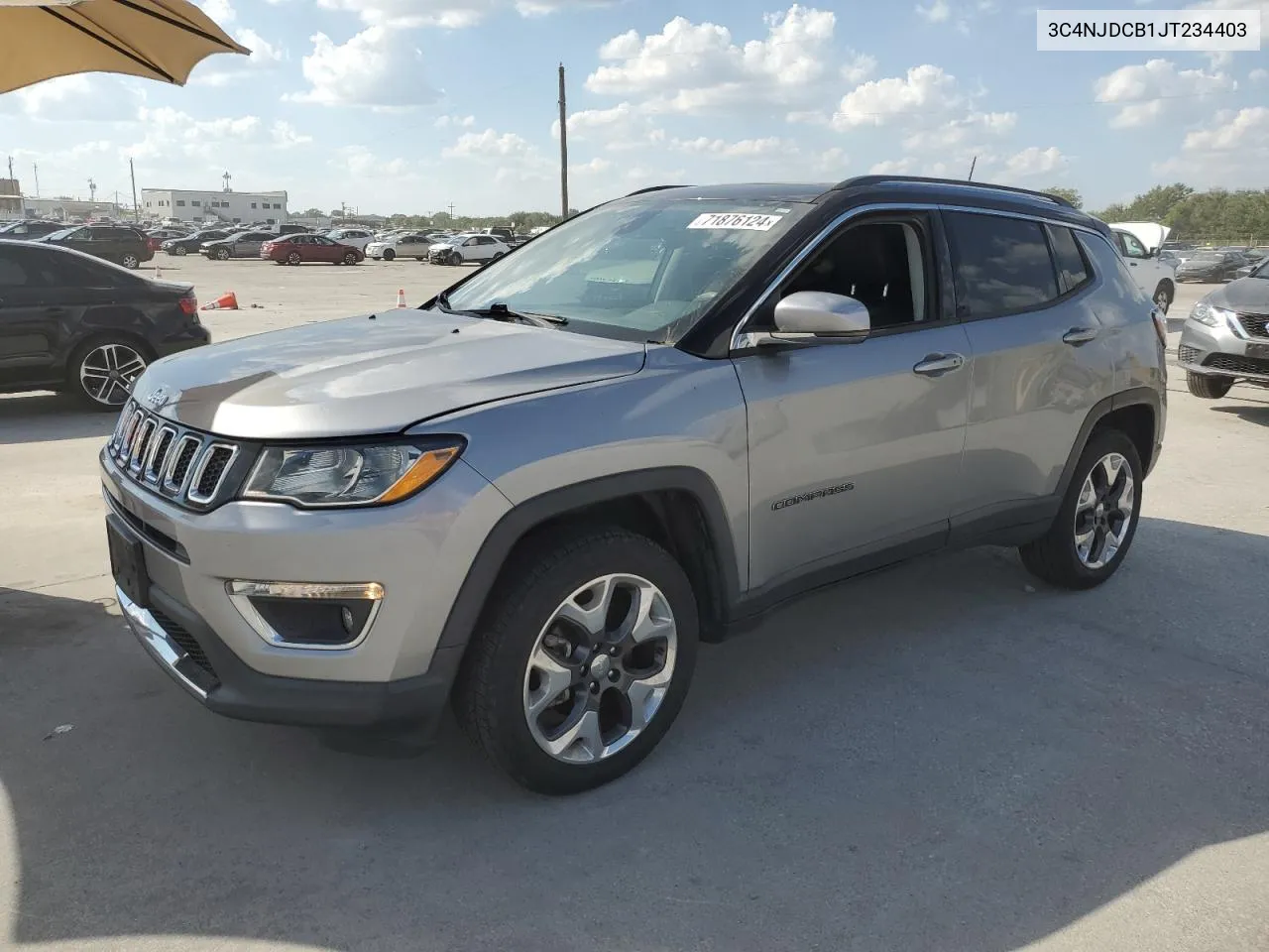 2018 Jeep Compass Limited VIN: 3C4NJDCB1JT234403 Lot: 71876124