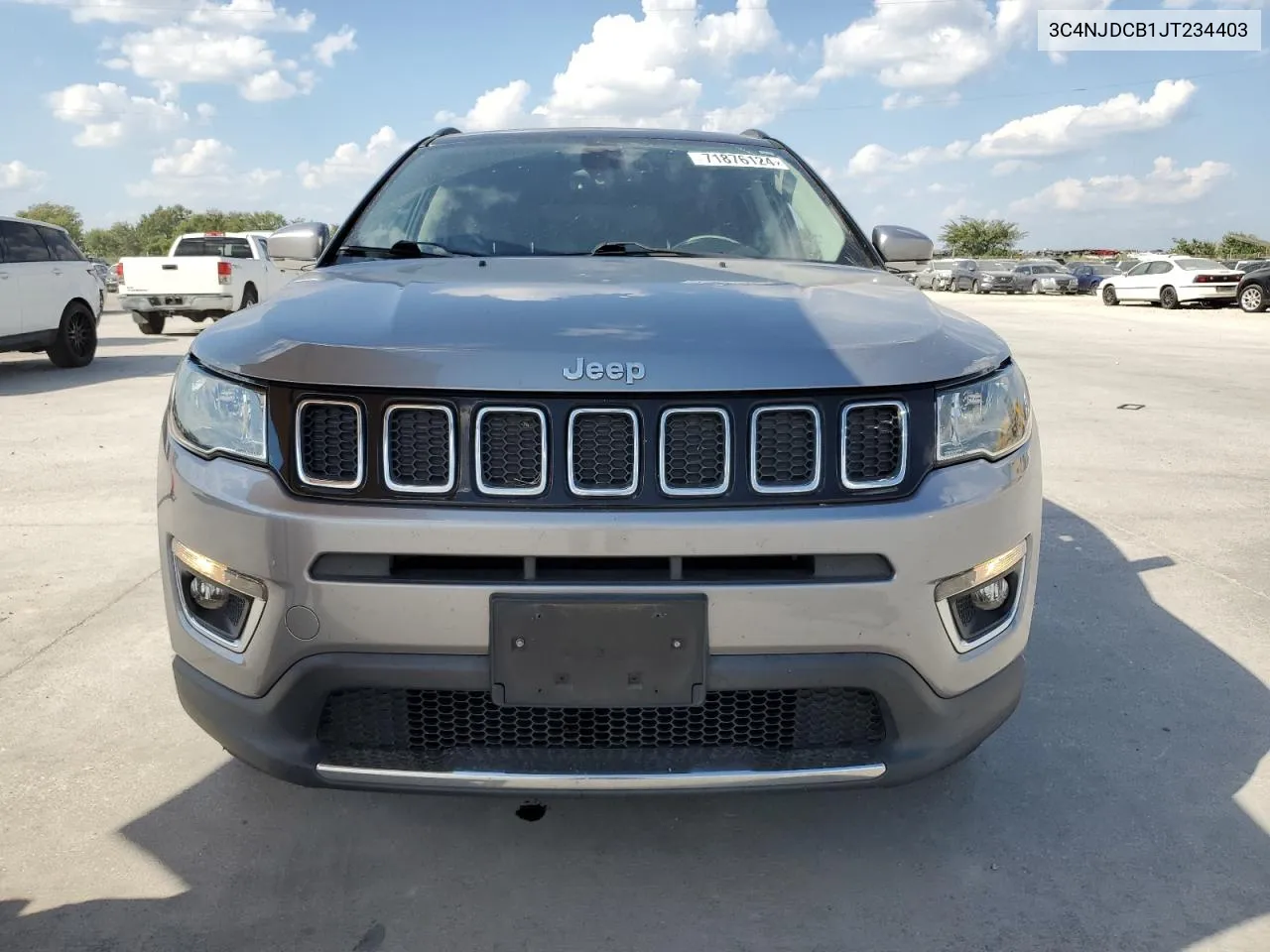 2018 Jeep Compass Limited VIN: 3C4NJDCB1JT234403 Lot: 71876124