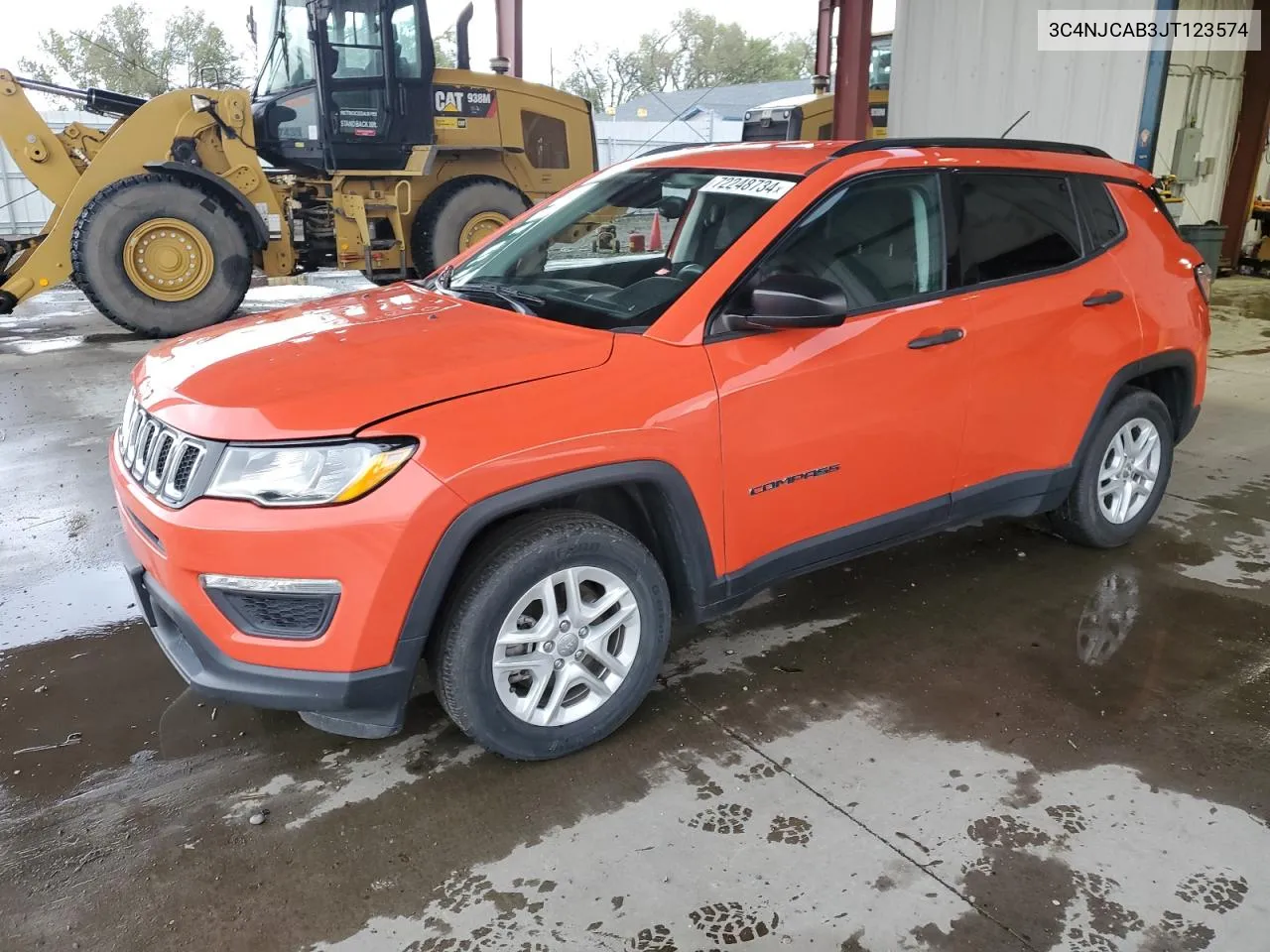 2018 Jeep Compass Sport VIN: 3C4NJCAB3JT123574 Lot: 72248734