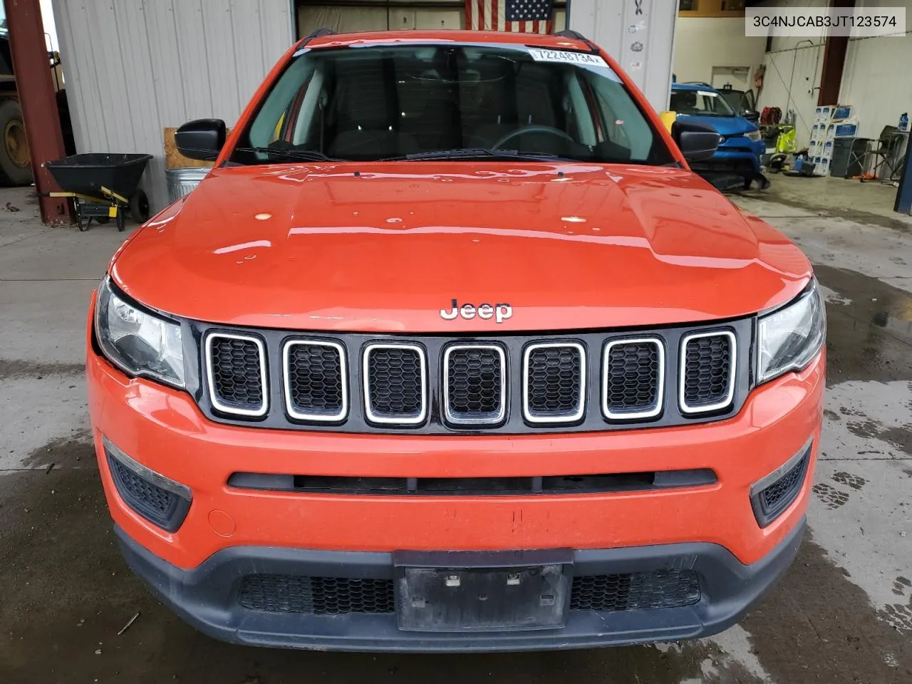 2018 Jeep Compass Sport VIN: 3C4NJCAB3JT123574 Lot: 72248734