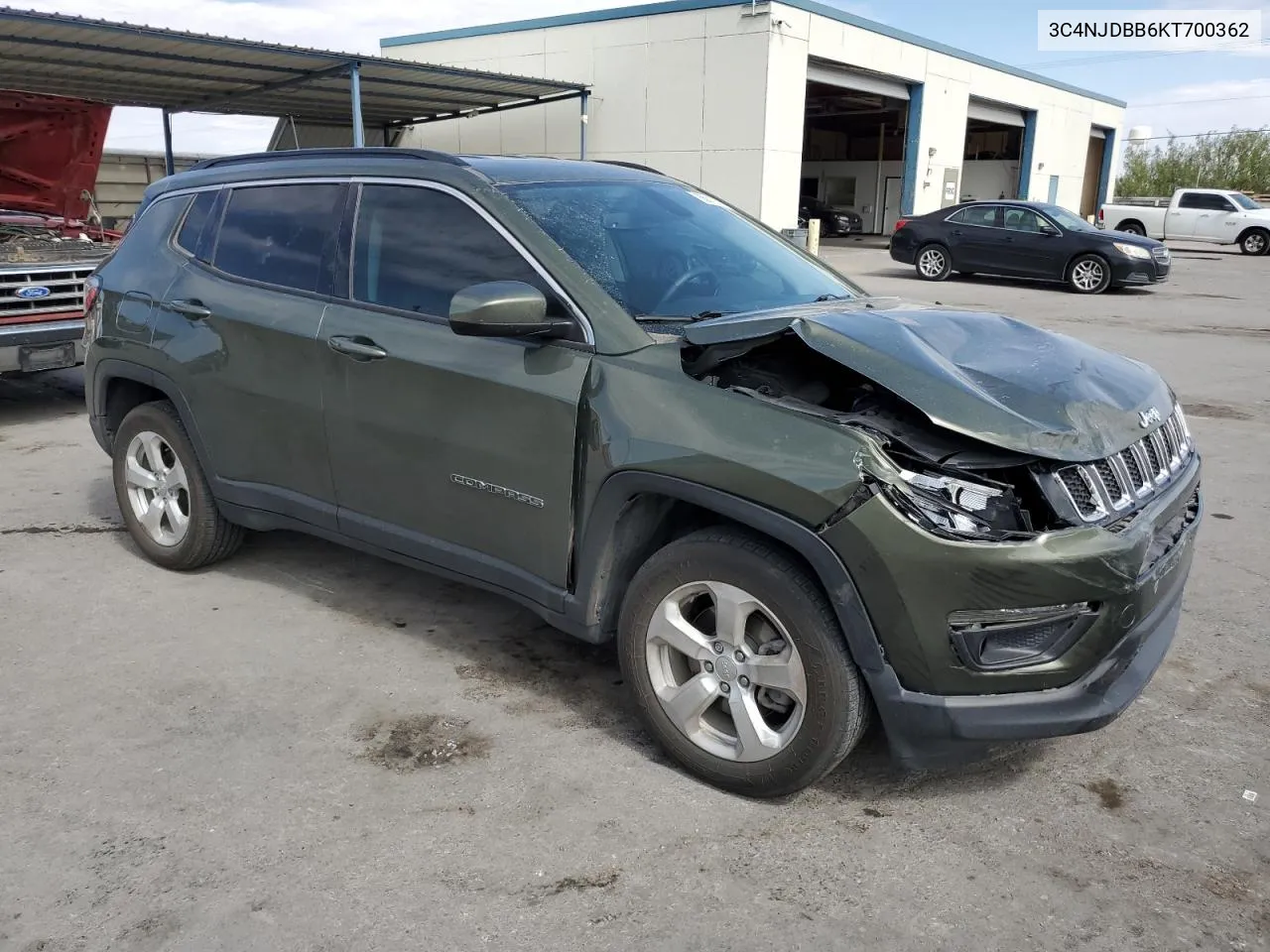 2019 Jeep Compass Latitude VIN: 3C4NJDBB6KT700362 Lot: 66812324