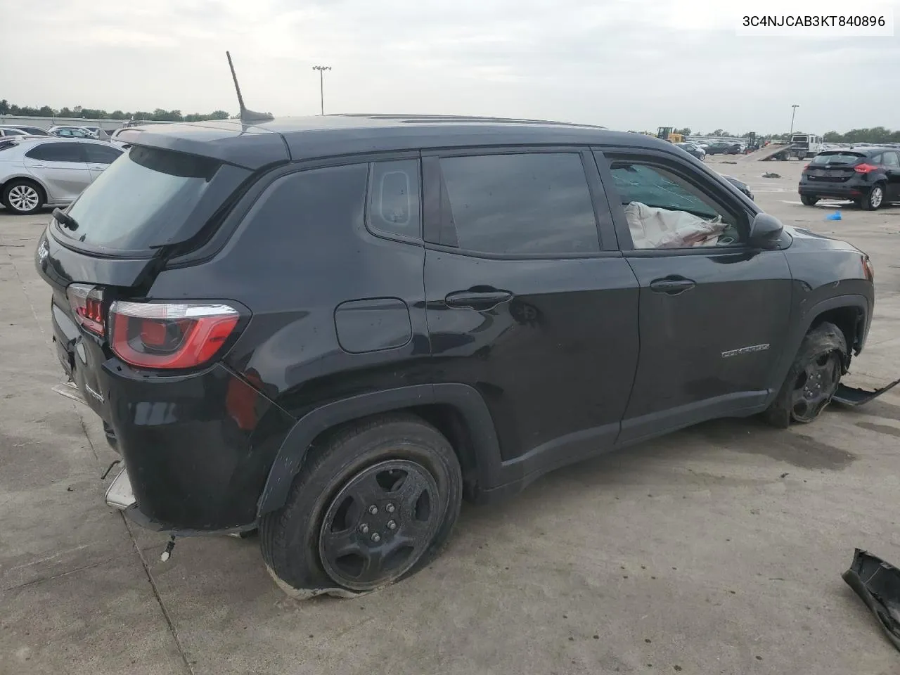 2019 Jeep Compass Sport VIN: 3C4NJCAB3KT840896 Lot: 70144934