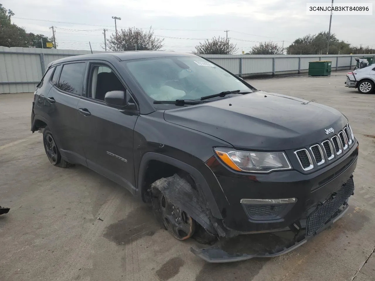 2019 Jeep Compass Sport VIN: 3C4NJCAB3KT840896 Lot: 70144934