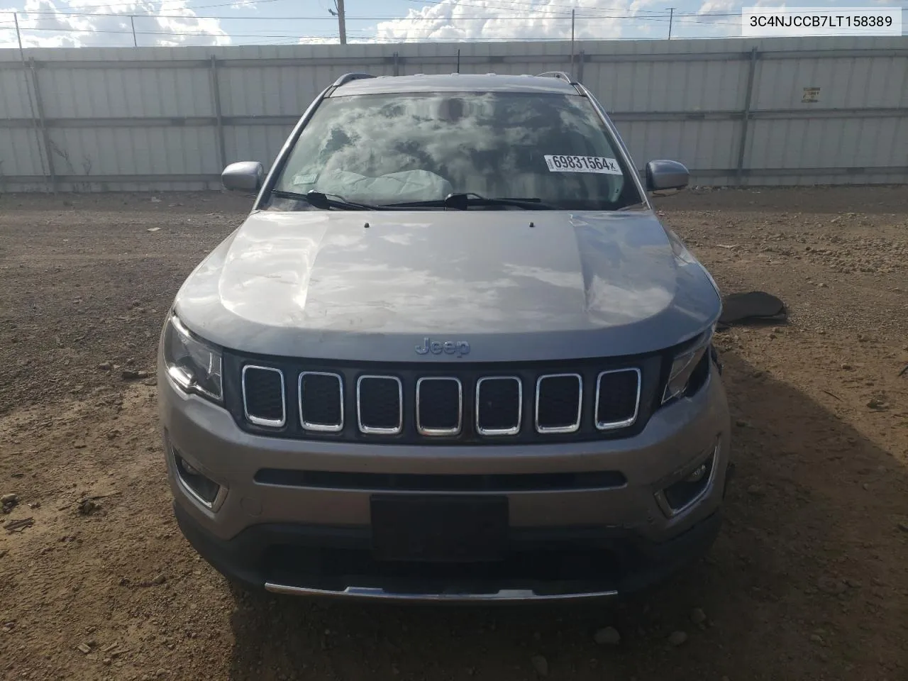 2020 Jeep Compass Limited VIN: 3C4NJCCB7LT158389 Lot: 69831564