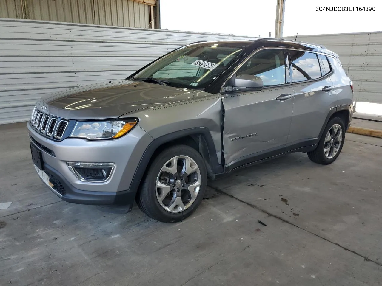 2020 Jeep Compass Limited VIN: 3C4NJDCB3LT164390 Lot: 72198964