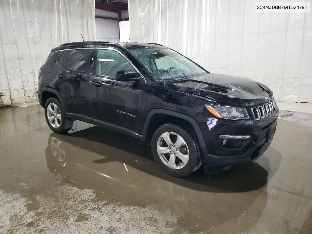 2021 Jeep Compass Latitude VIN: 3C4NJDBB7MT524781 Lot: 72134574