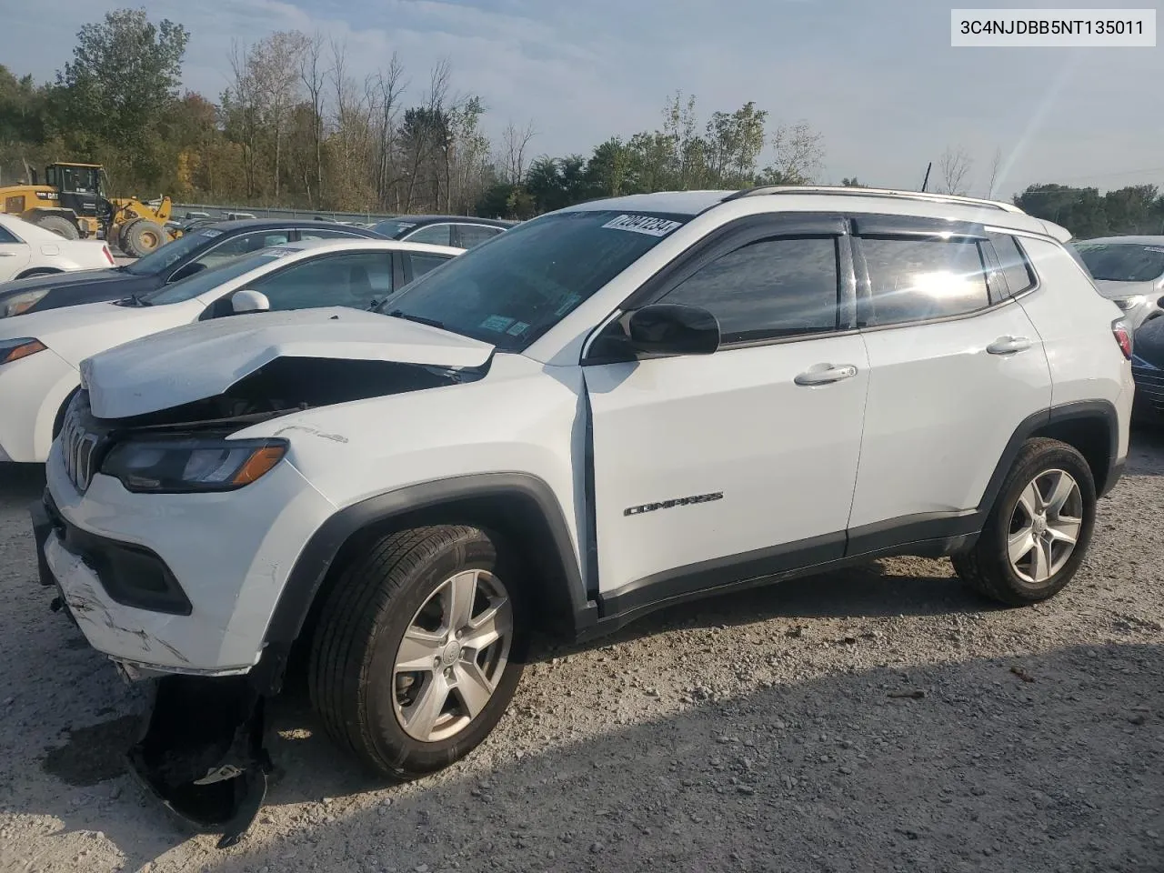 2022 Jeep Compass Latitude VIN: 3C4NJDBB5NT135011 Lot: 72041234