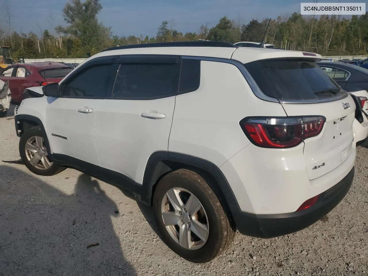 2022 Jeep Compass Latitude VIN: 3C4NJDBB5NT135011 Lot: 72041234