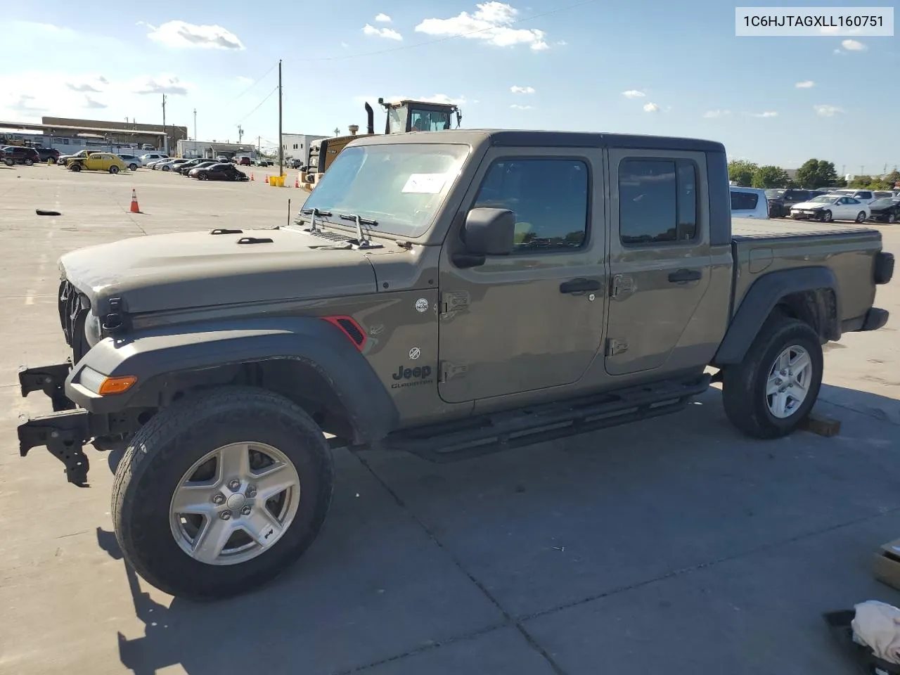 2020 Jeep Gladiator Sport VIN: 1C6HJTAGXLL160751 Lot: 69969374