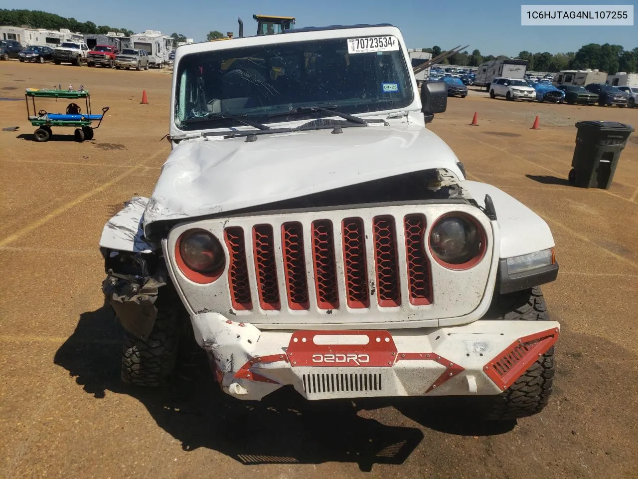 2022 Jeep Gladiator Sport VIN: 1C6HJTAG4NL107255 Lot: 70723534