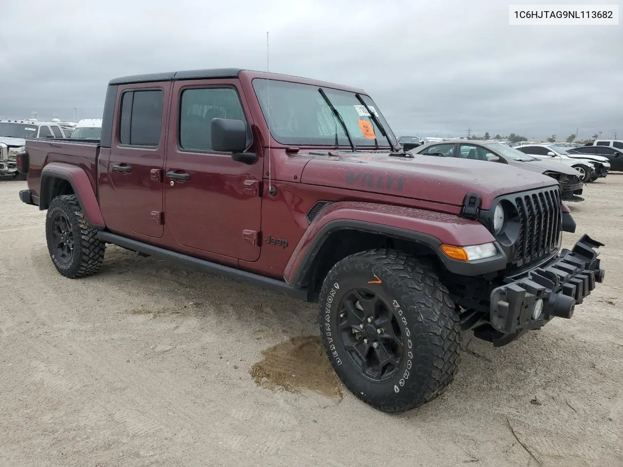 2022 Jeep Gladiator Sport VIN: 1C6HJTAG9NL113682 Lot: 71037474