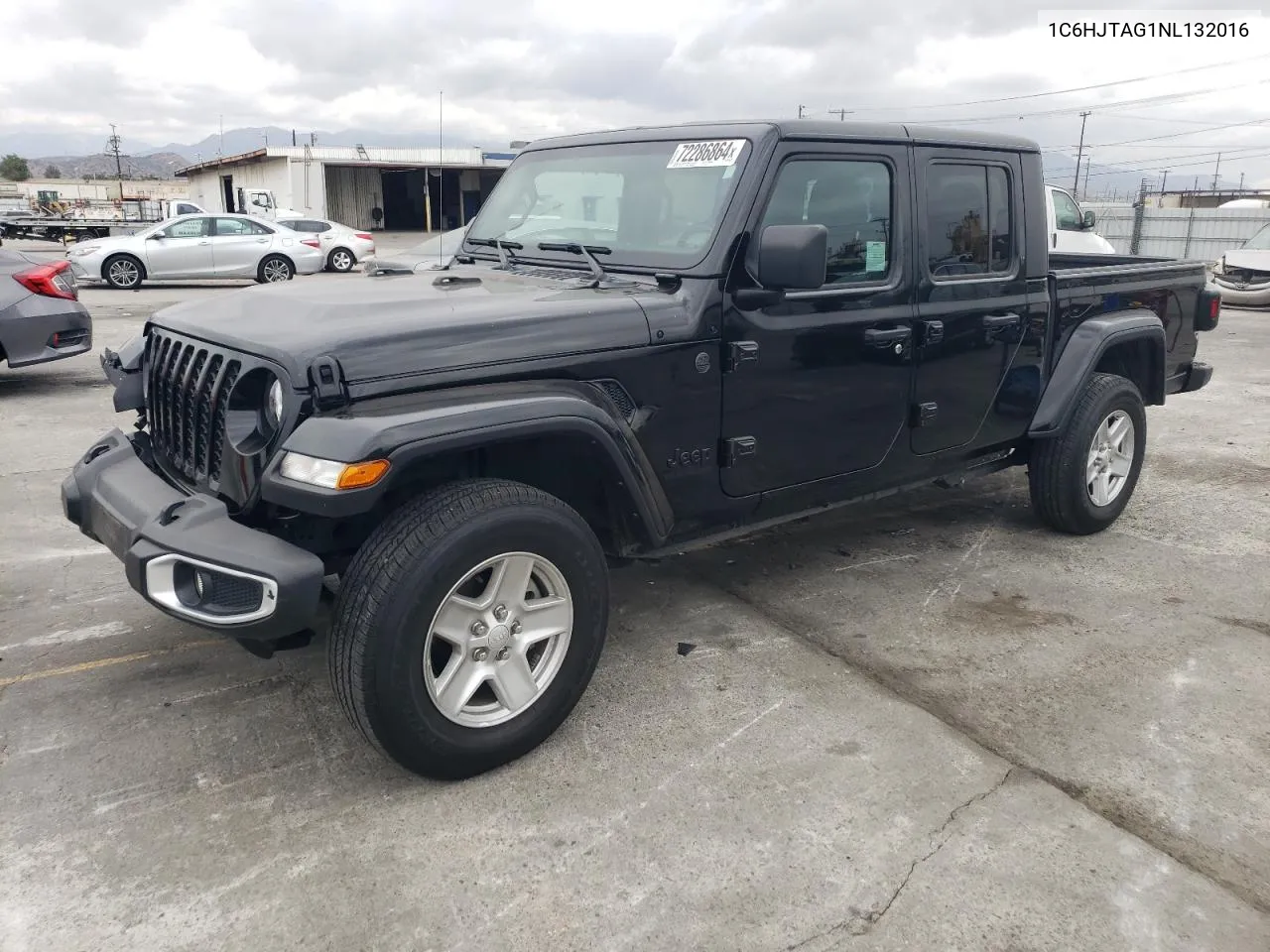 2022 Jeep Gladiator Sport VIN: 1C6HJTAG1NL132016 Lot: 72286864