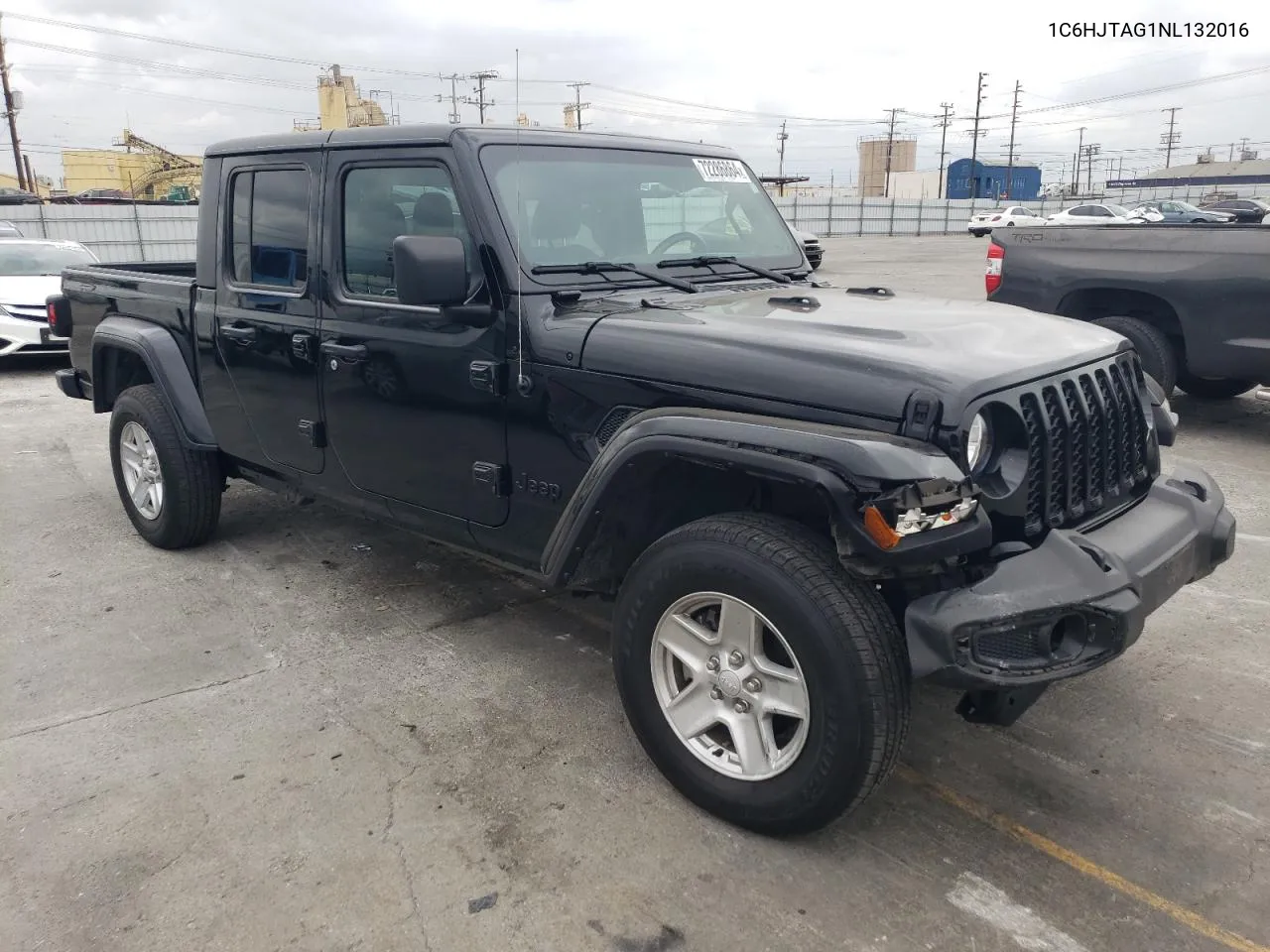 2022 Jeep Gladiator Sport VIN: 1C6HJTAG1NL132016 Lot: 72286864