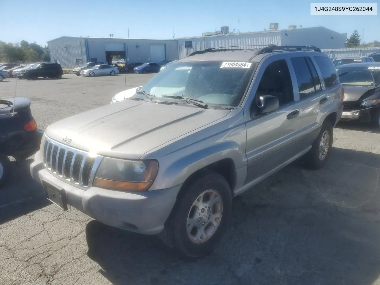 2000 Jeep Grand Cherokee Laredo VIN: 1J4G248S9YC262044 Lot: 71008584