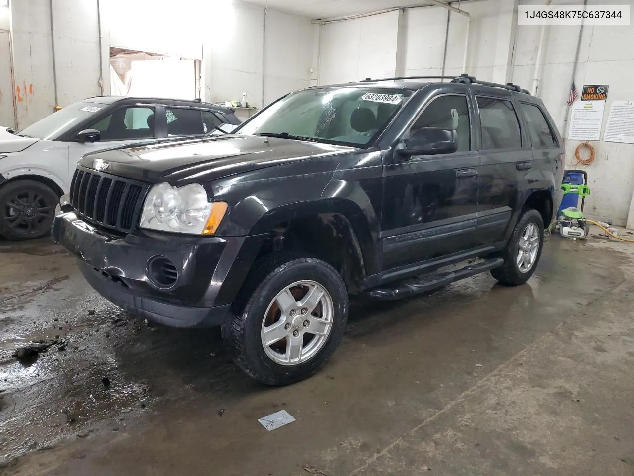 2005 Jeep Grand Cherokee Laredo VIN: 1J4GS48K75C637344 Lot: 63283984