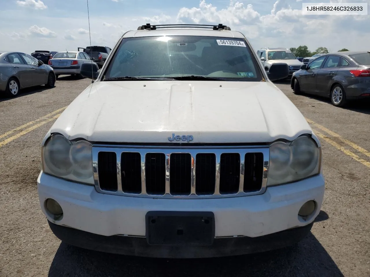 2006 Jeep Grand Cherokee Limited VIN: 1J8HR58246C326833 Lot: 56139704