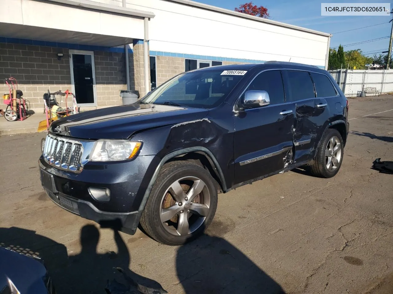 2013 Jeep Grand Cherokee Overland VIN: 1C4RJFCT3DC620651 Lot: 70865164