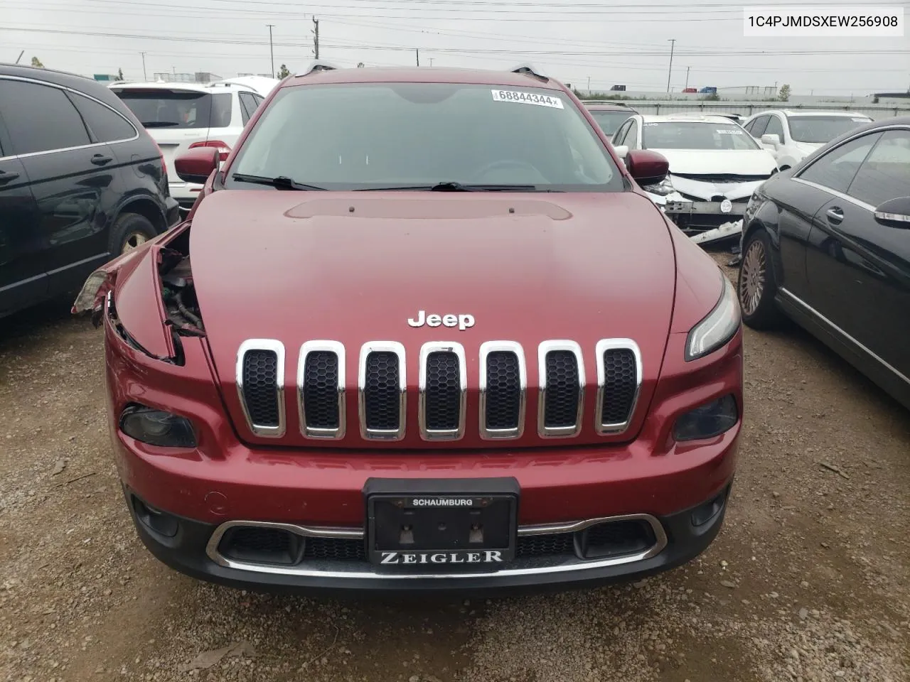 2014 Jeep Cherokee Limited VIN: 1C4PJMDSXEW256908 Lot: 68844344