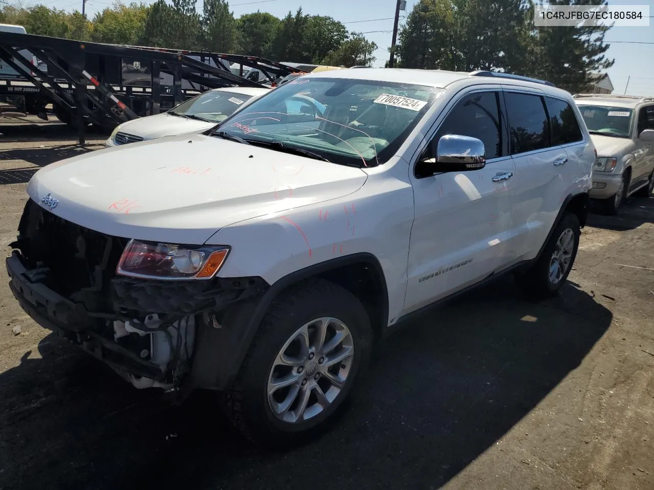 2014 Jeep Grand Cherokee Limited VIN: 1C4RJFBG7EC180584 Lot: 70057524