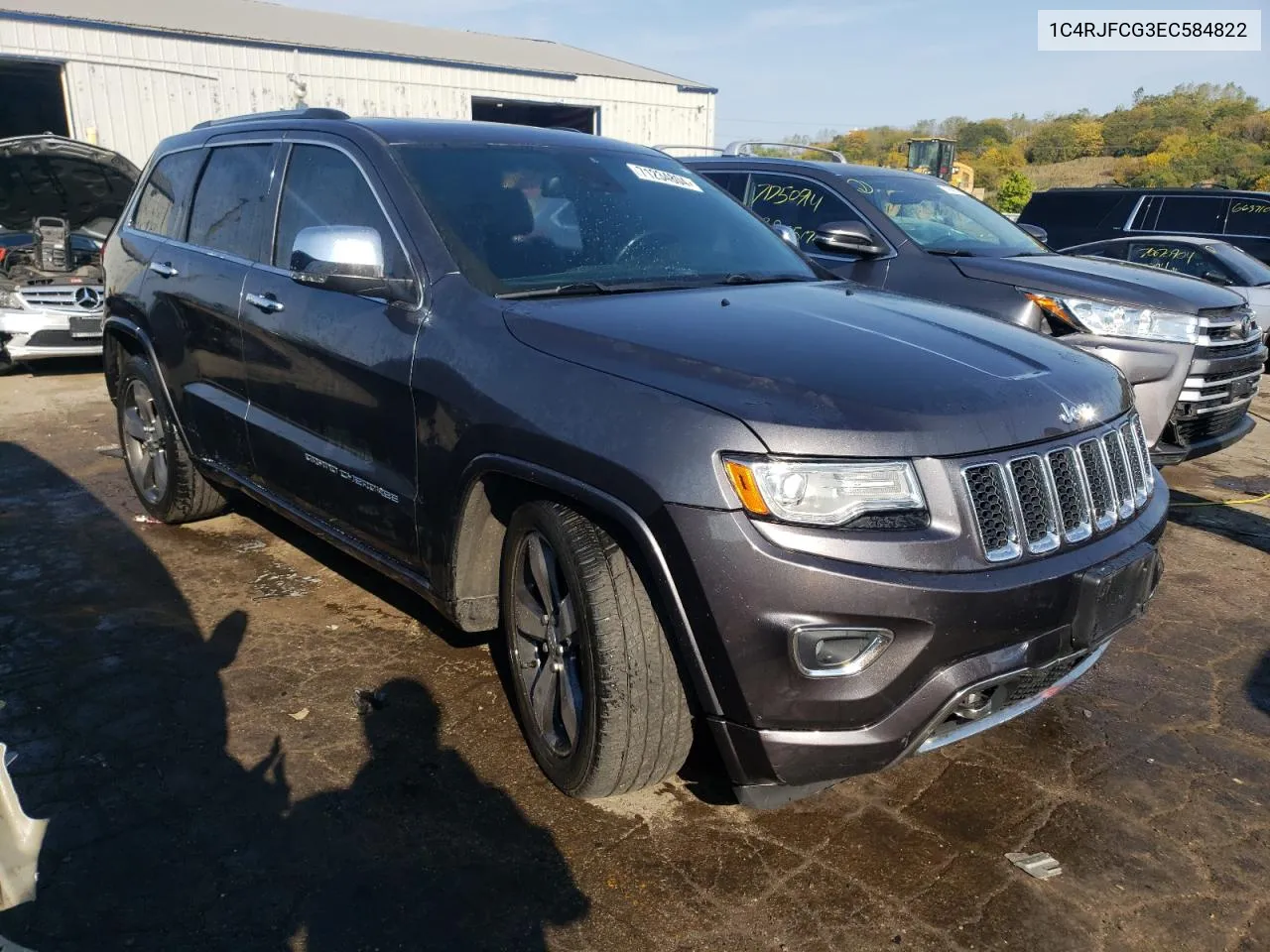 2014 Jeep Grand Cherokee Overland VIN: 1C4RJFCG3EC584822 Lot: 71234804