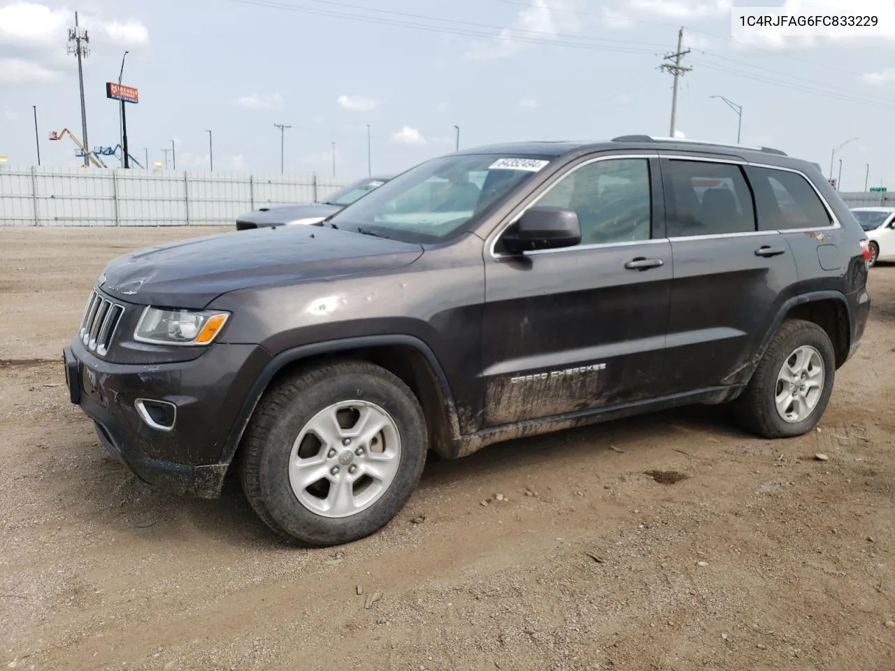 2015 Jeep Grand Cherokee Laredo VIN: 1C4RJFAG6FC833229 Lot: 64352494