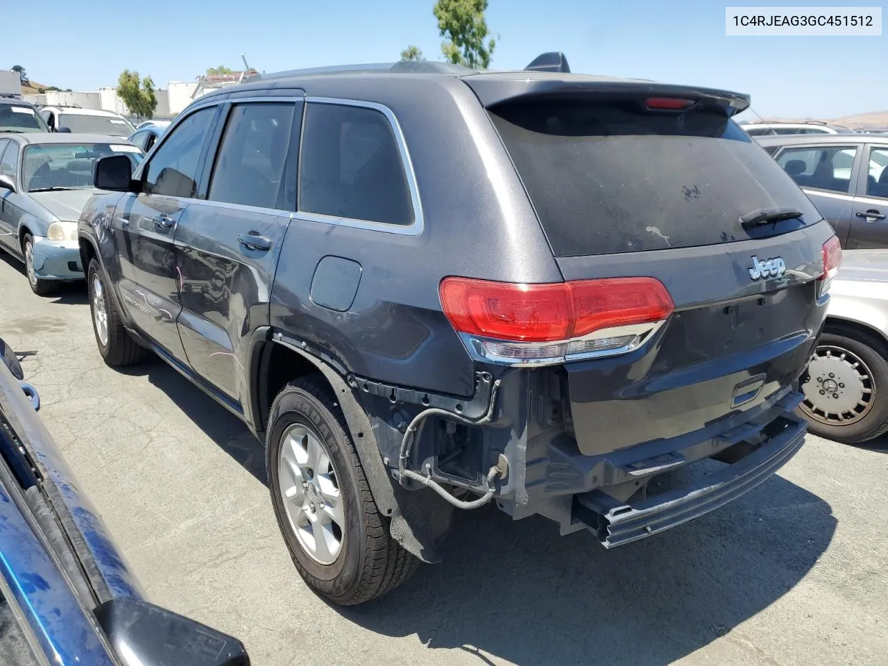 2016 Jeep Grand Cherokee Laredo VIN: 1C4RJEAG3GC451512 Lot: 61128274