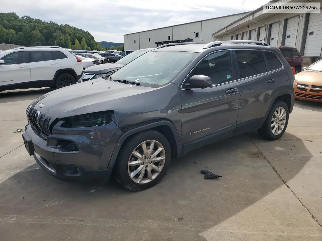 2016 Jeep Cherokee Limited VIN: 1C4PJLDB6GW229265 Lot: 69470094