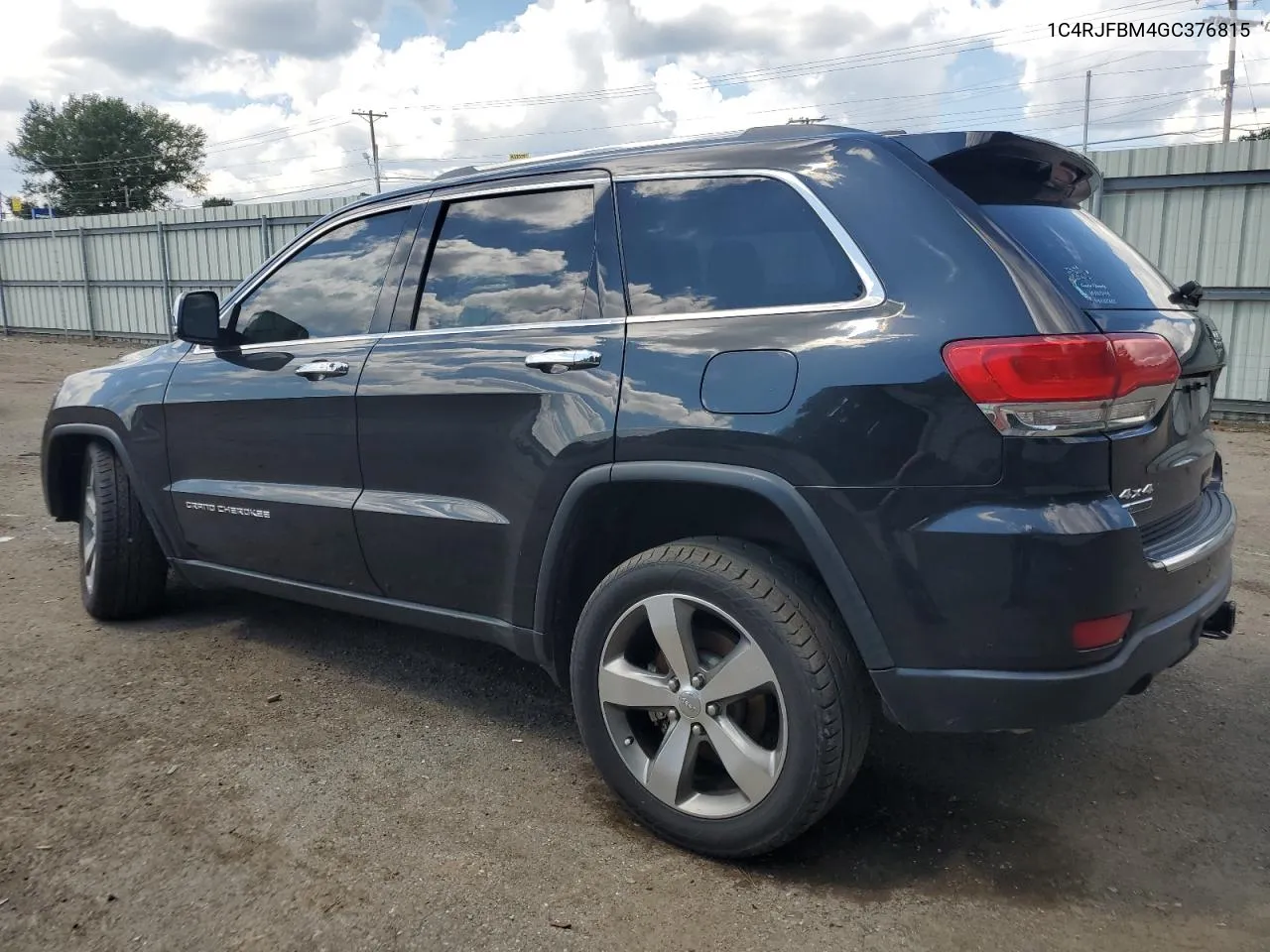 2016 Jeep Grand Cherokee Limited VIN: 1C4RJFBM4GC376815 Lot: 72263394