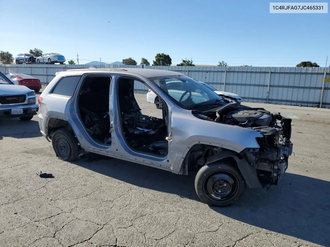 2018 Jeep Grand Cherokee Laredo VIN: 1C4RJFAG7JC465331 Lot: 65400424