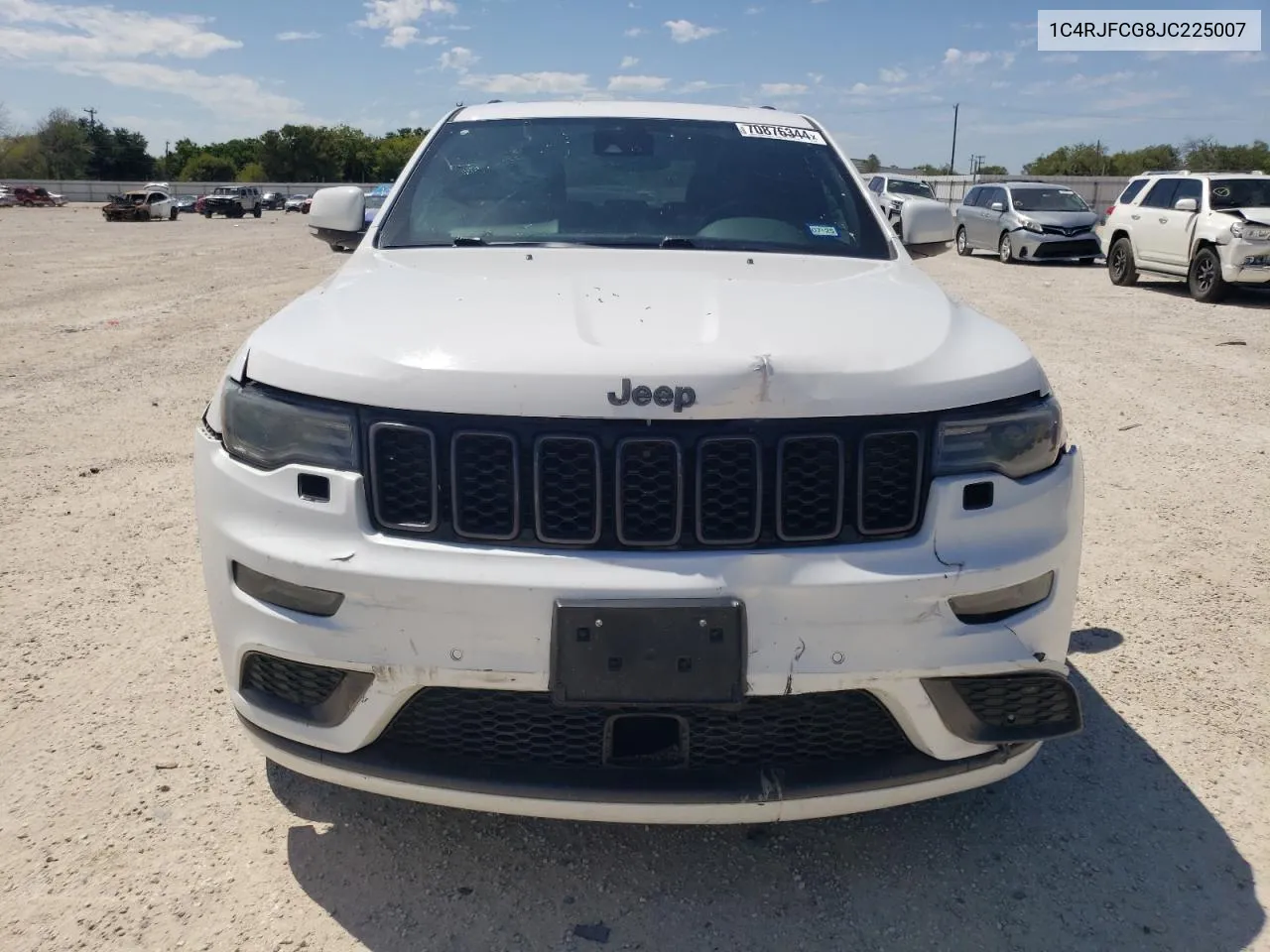 2018 Jeep Grand Cherokee Overland VIN: 1C4RJFCG8JC225007 Lot: 70876344