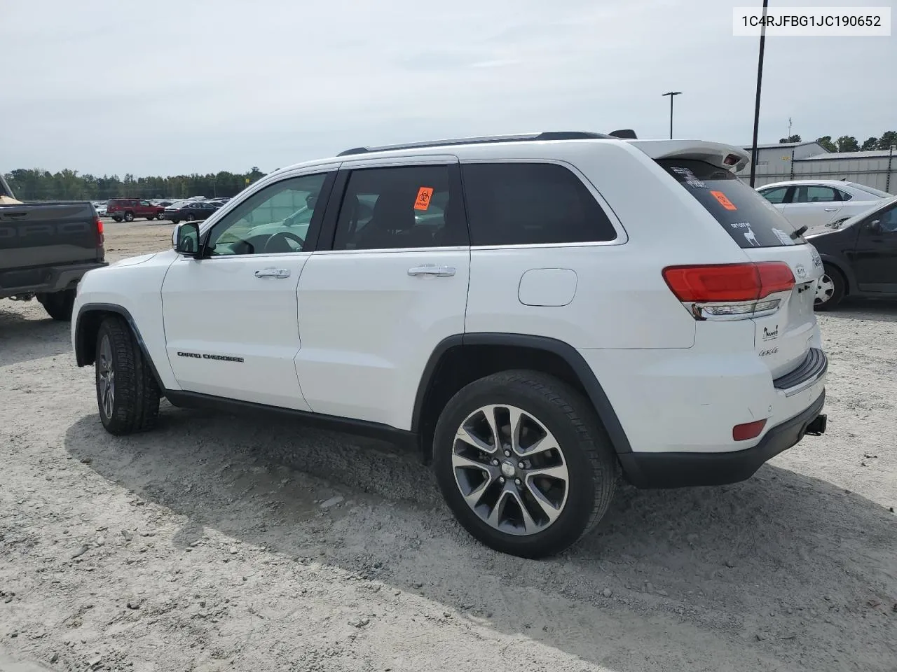 2018 Jeep Grand Cherokee Limited VIN: 1C4RJFBG1JC190652 Lot: 70892274